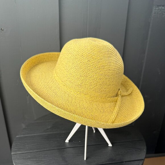 NWOT San Diego Hat Company Wide Brim Yellow Hat - Picture 2 of 9